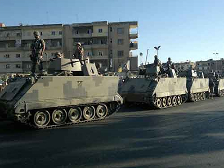 Operación militar del ejército libanés en las montañas de Arsal